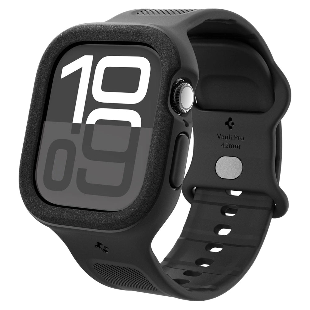 Spigen Λουράκι Apple Watch 10/11 - 42mm με Θήκη Προστασίας - Vault Pro - Matte Black