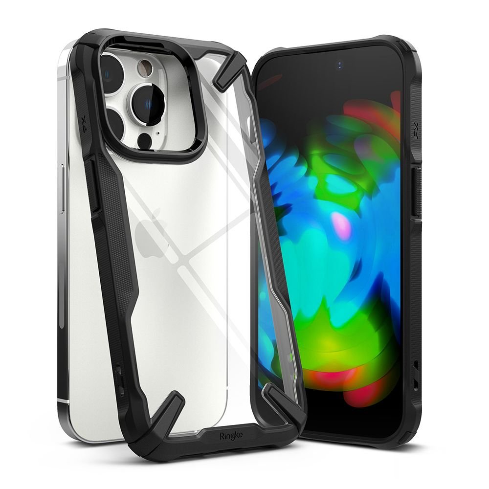 Ringke iPhone 14 Pro Fusion X Σκληρή Θήκη με Πλαίσιο Σιλικόνης - Black - Διάφανη