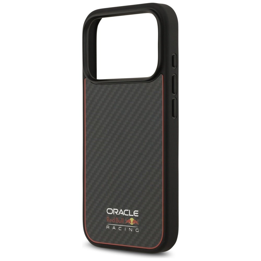 Red Bull iPhone 17 Pro - Kevlar Logo Matt MagSafe - Σκληρή Θήκη με Πλαίσιο Σιλικόνης - Black - RBHMP17L24CFOSK