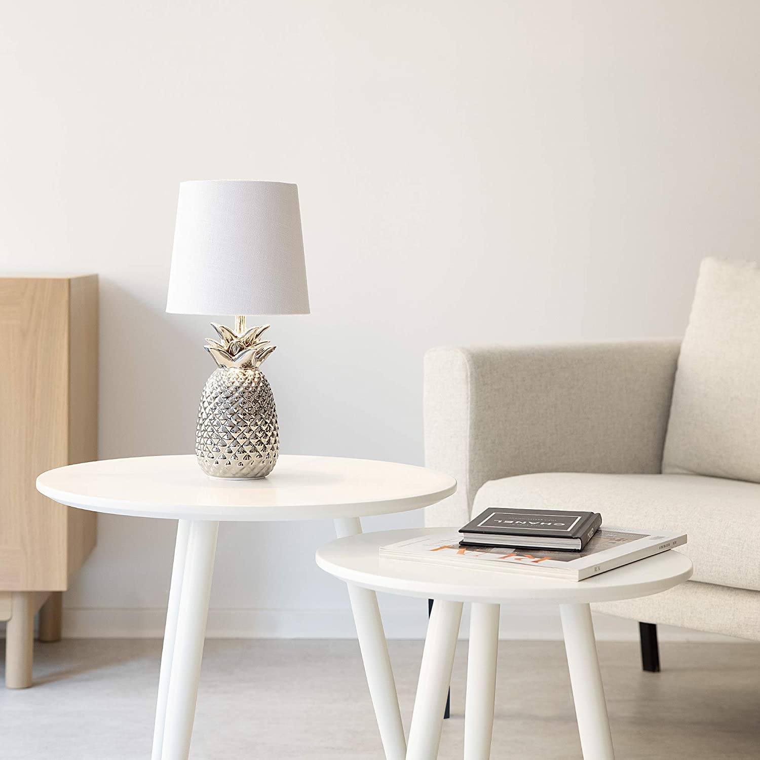 Navaris Desk Lamp Επιτραπέζιο Φωτιστικό - Ανανάς - 35cm - Silver / White - 49150.67.02