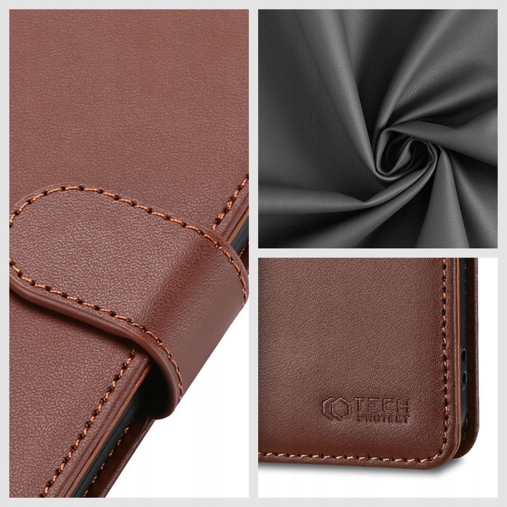 Tech - Protect Samsung Galaxy A55 5G Θήκη Πορτοφόλι Stand από Δερματίνη - Brown