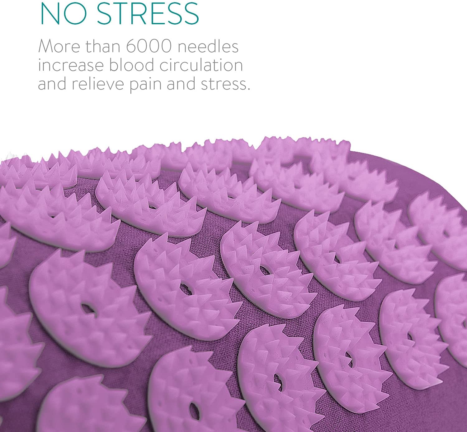 Navaris 2 - in - 1 Acupressure Mat and Pillow Set Σετ 2 σε 1 Χαλάκι και Μαξιλάρι Μασάζ - Berry - 43899.26