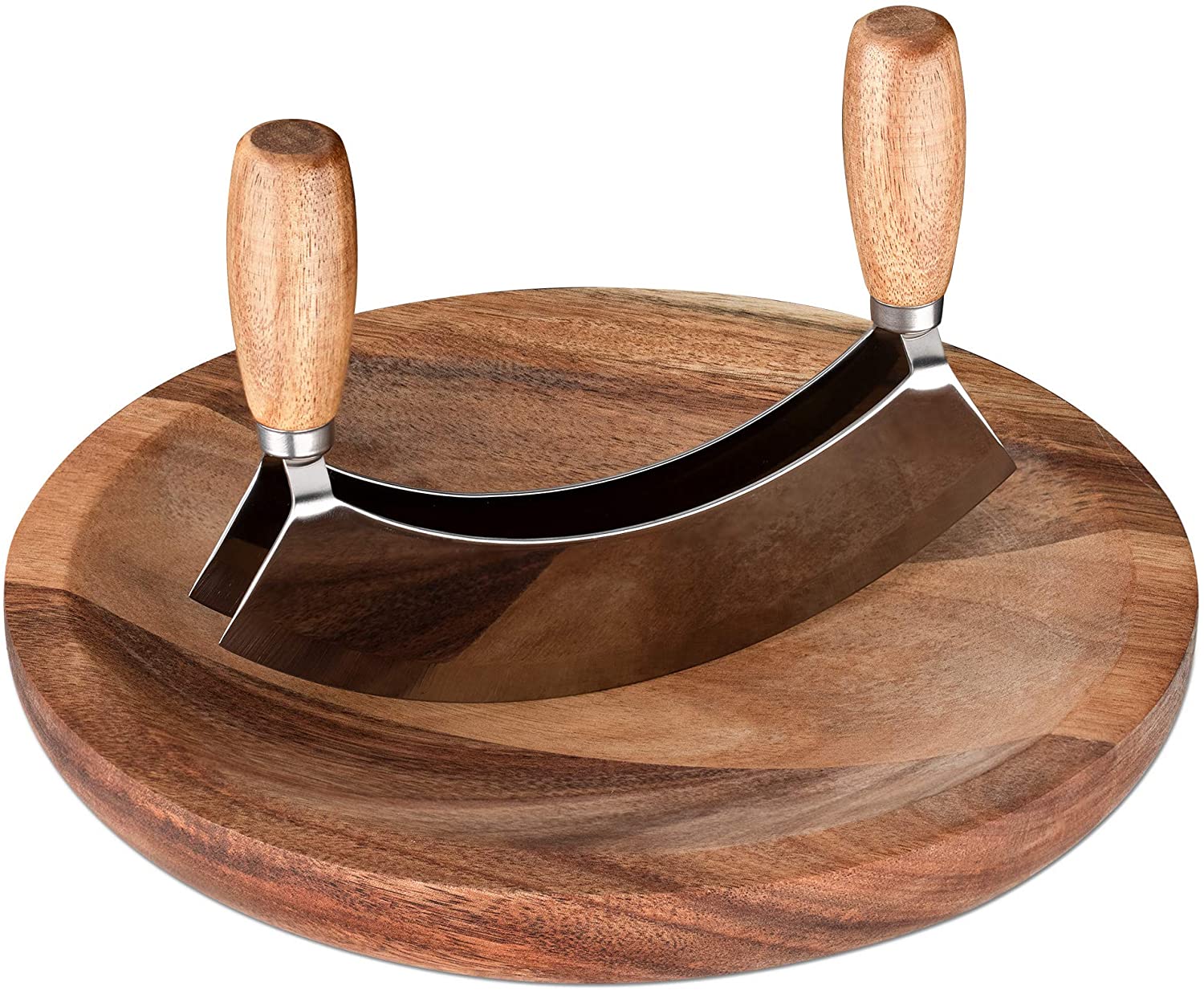 Navaris Ξύλινη Επιφάνεια Κοπής με Μαχαίρι - 17 x 13.5 cm - Brown - 52978.01