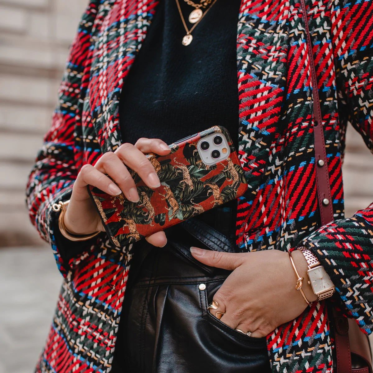 Burga iPhone 14 Pro Max Fashion Tough Σκληρή Θήκη - Morning Commute