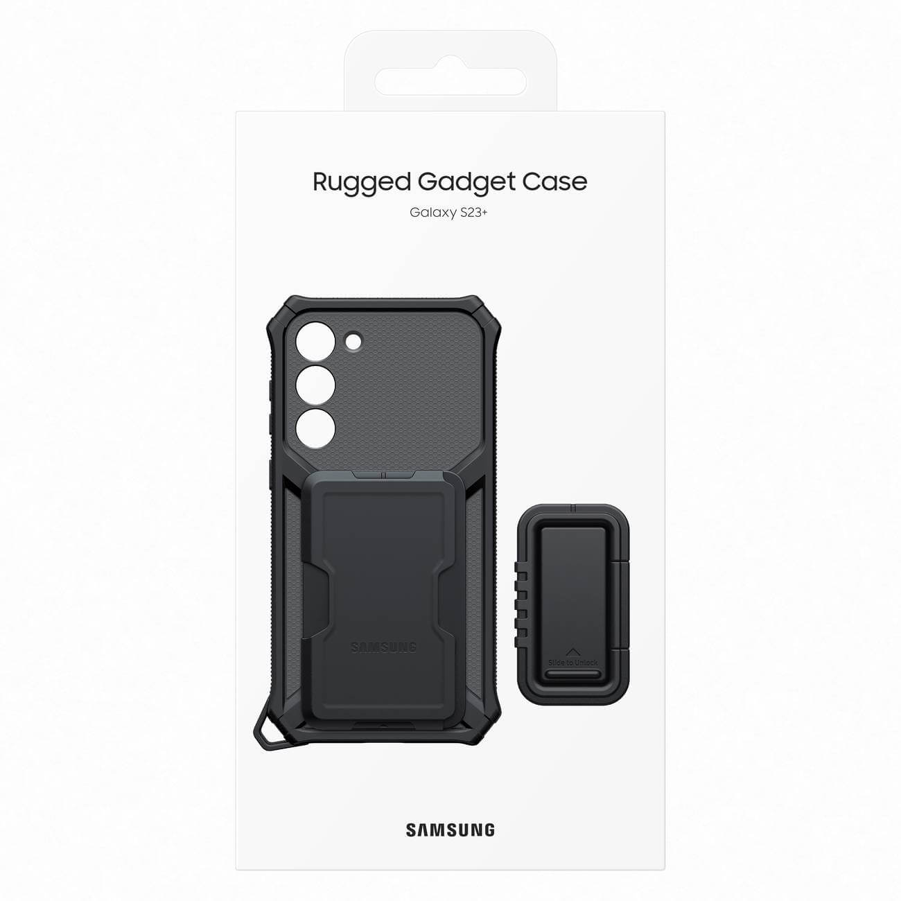 Samsung Rugged Gadget Samsung Galaxy S23+ Σκληρή Θήκη με Stand και Υποδοχή για Κάρτα - Grey - EF - RS916CBEGWW