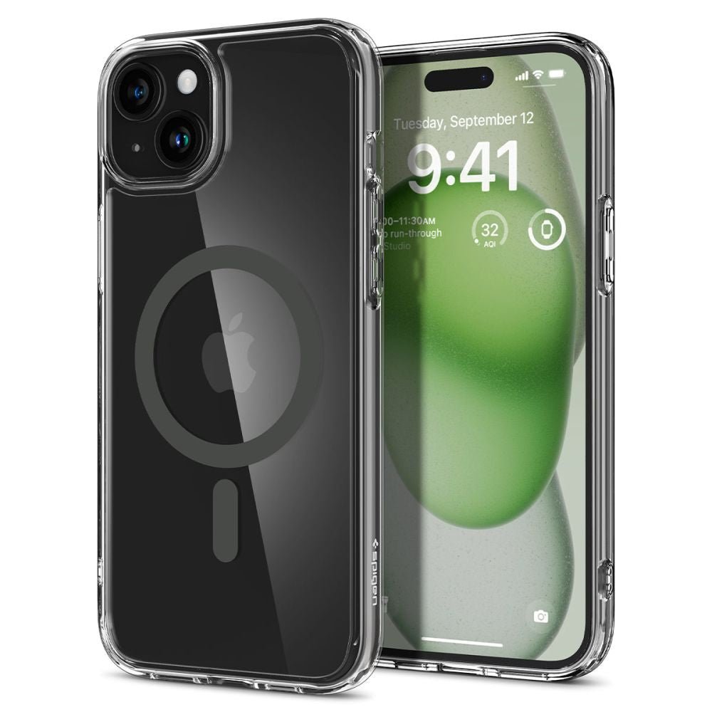 Spigen iPhone 15 Ultra Hybrid Mag Σκληρή Θήκη με Πλαίσιο Σιλικόνης Και MagSafe - Graphite