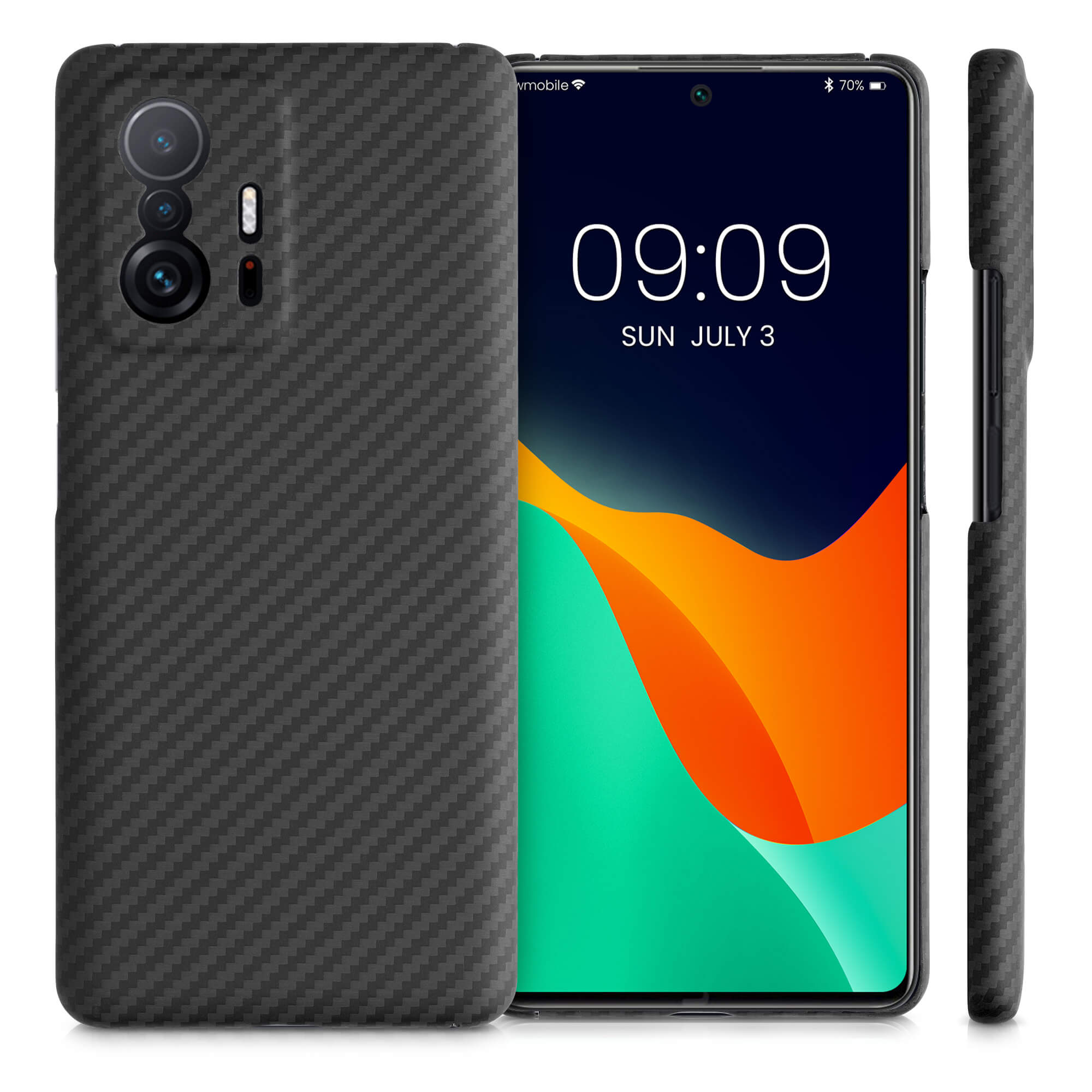 Kalibri Xiaomi 11T / 11T Pro Σκληρή Θήκη Aramid Fiber Body Armor - Black Matte - 56252.47