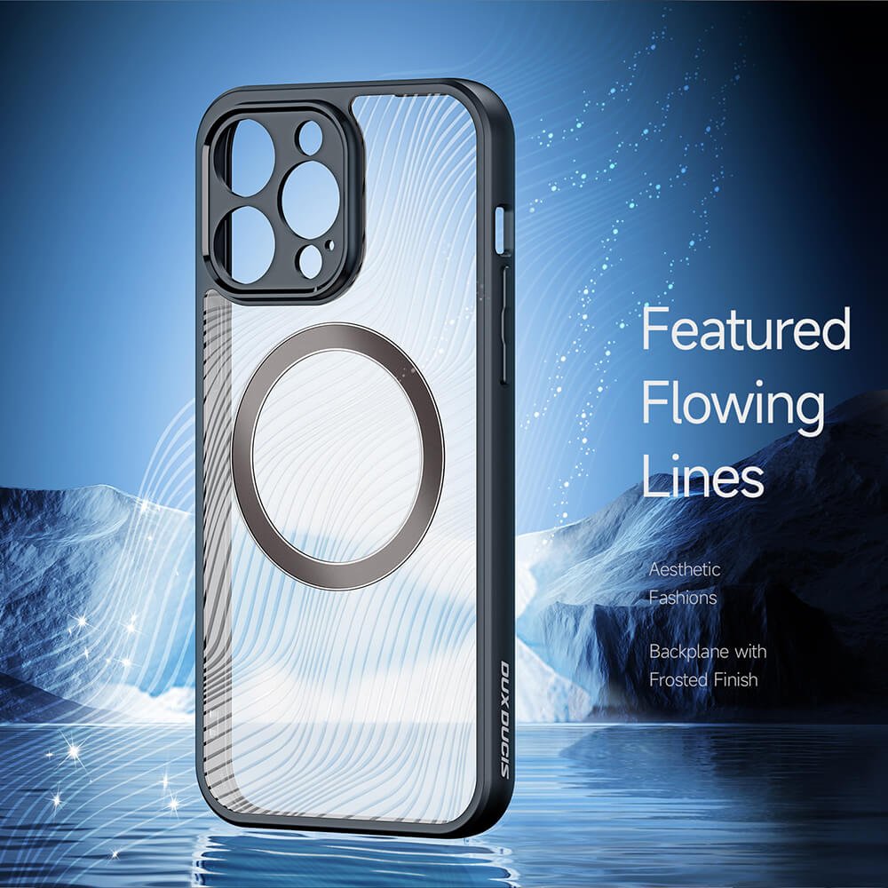 Dux Ducis iPhone 14 Pro Max Aimo MagSafe Σκληρή Θήκη με Πλαίσιο Σιλικόνης και MagSafe - Black