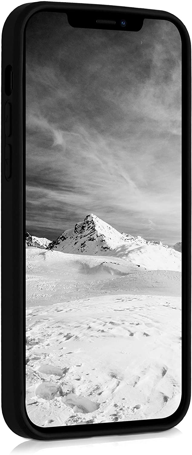 KW iPhone 12 / iPhone 12 Pro Θήκη από Φυσικό Ξύλο Design Indian Sun - Dark Brown - 52734.05