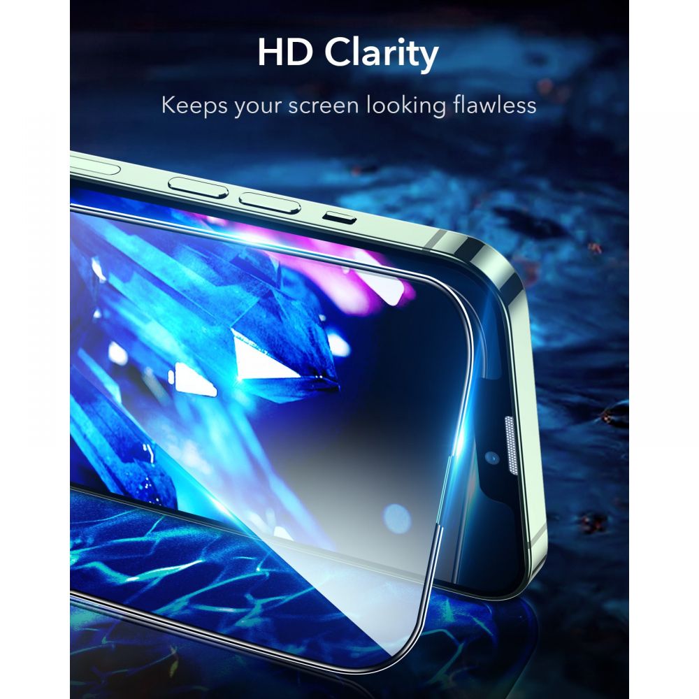 ESR iPhone 13 Pro Max / iPhone 14 Plus Armorite 2.5D Full Screen Tempered Glass Αντιχαρακτικό Γυαλί Οθόνης - 2 Τεμάχια - Black