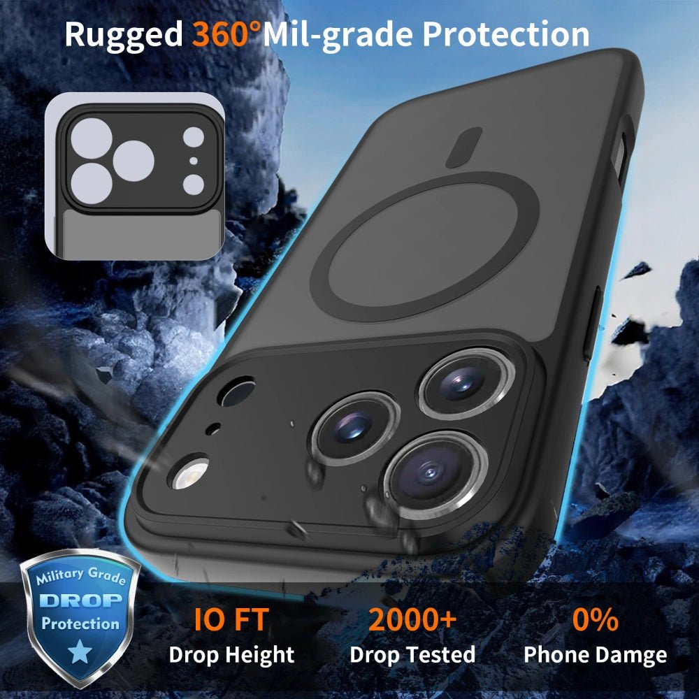 Tech - Protect iPhone 17 Pro Max BasicMag - Σκληρή Θήκη με Πλαίσιο Σιλικόνης και MagSafe - Matte Black