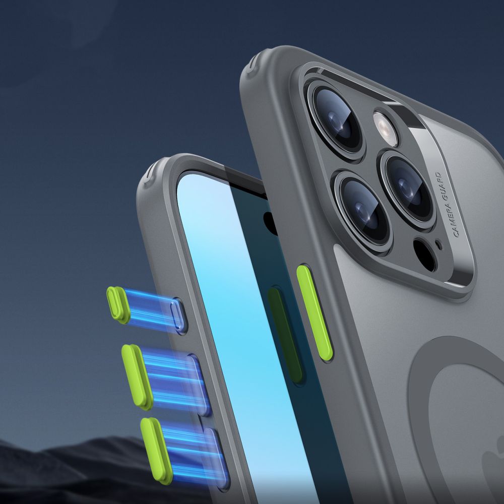 ESR iPhone 16 Pro Max - Classic Pro Halolock - Σετ με 1 Αντιχαρακτικό Γυαλί Οθόνης και Θήκη MagSafe - Frosted Grey