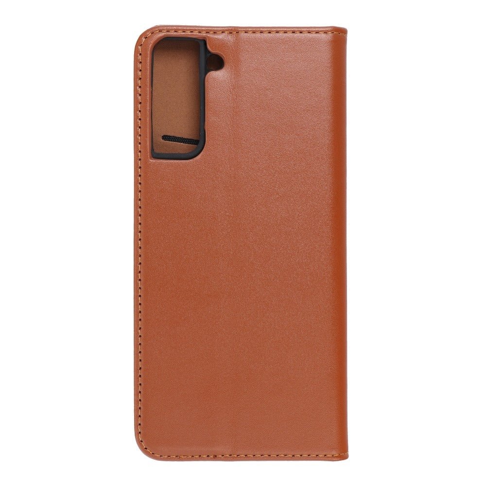 Forcell Samsung Galaxy S21 Plus Smart Pro Θήκη Βιβλίο Stand από Γνήσιο Δέρμα - Brown