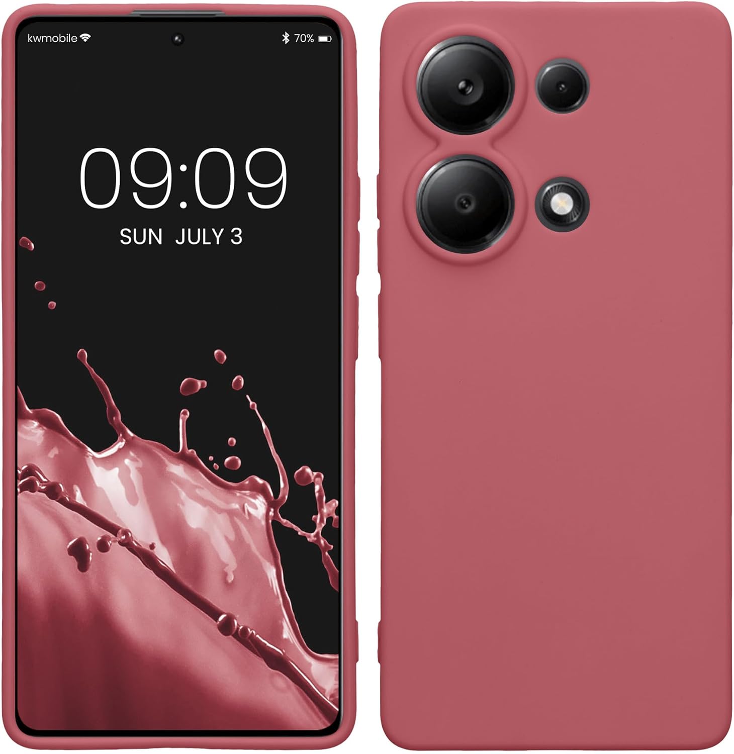 KW Xiaomi Redmi Note 13 Pro 4G Θήκη Σιλικόνης TPU - Dark Rose