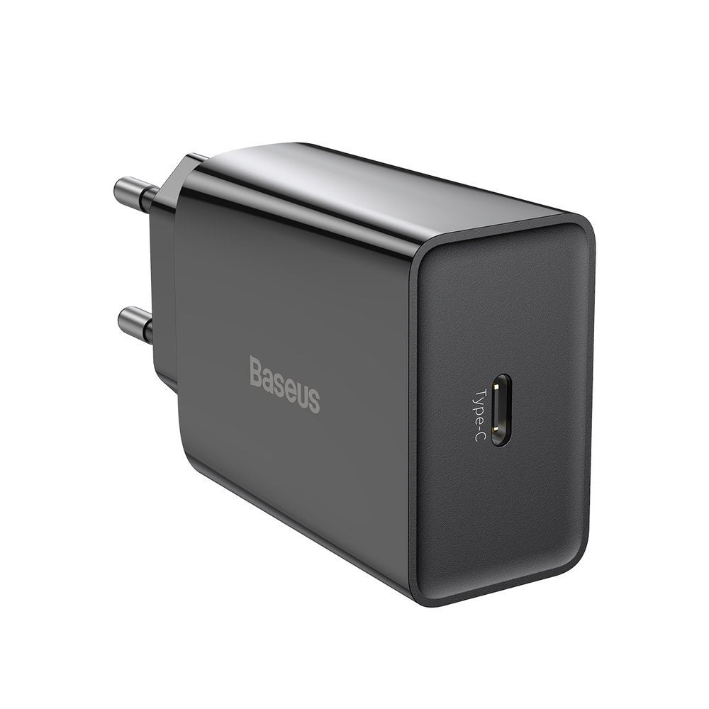 Baseus Speed Mini Οικιακός Φορτιστής Γρήγορης Φόρτισης με Θύρα Type - C PD 20W - Black - CCFS - SN01