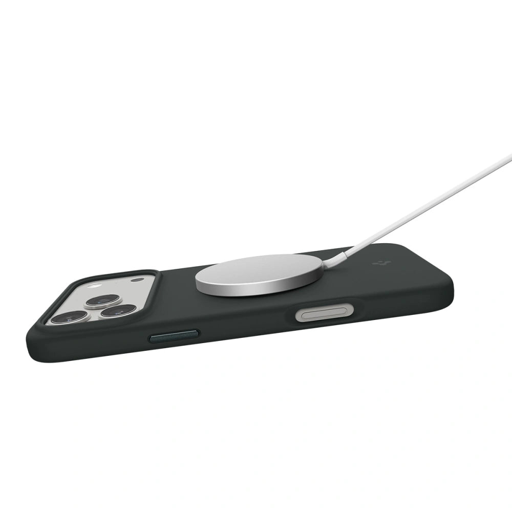 Spigen iPhone 17 Pro - Silicone Fit Mag - Θήκη Σιλικόνης με MagSafe - Abyss Green