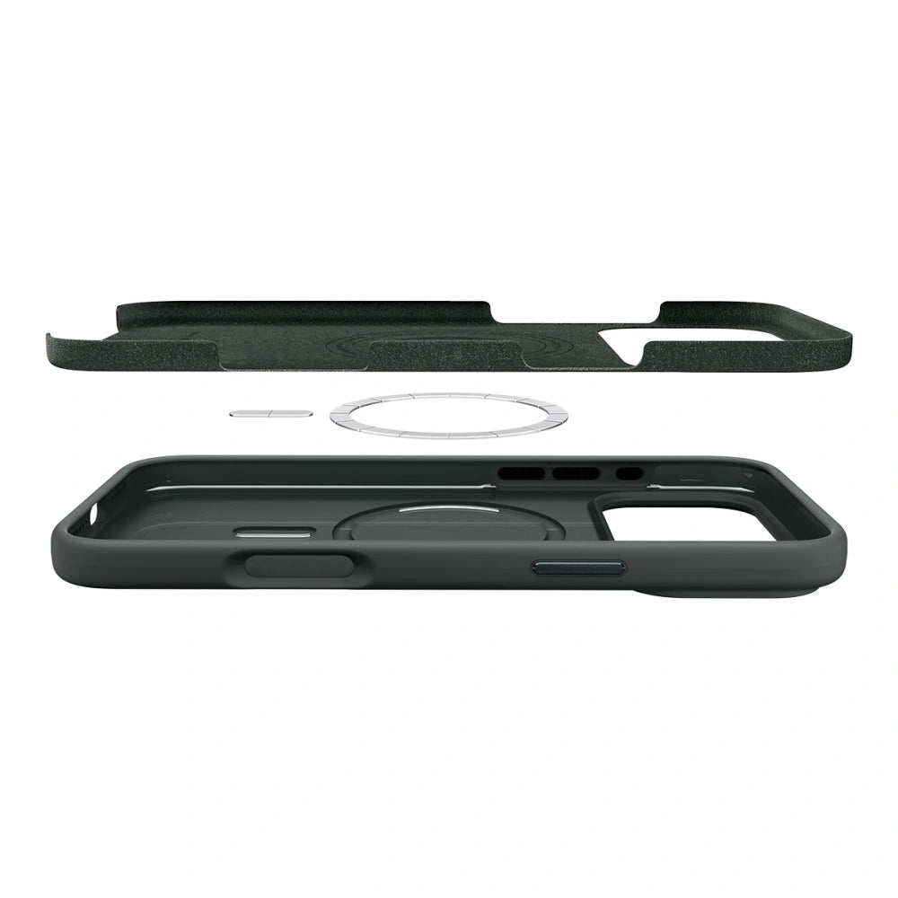 Spigen iPhone 17 Pro Max - Silicone Fit Mag - Θήκη Σιλικόνης με MagSafe - Abyss Green