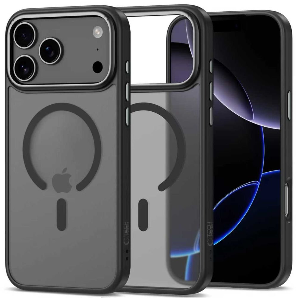 Tech - Protect iPhone 17 Pro Max - MagEdge - Σκληρή Θήκη με Πλαίσιο Σιλικόνης και MagSafe - Matte Black / Gunmetal