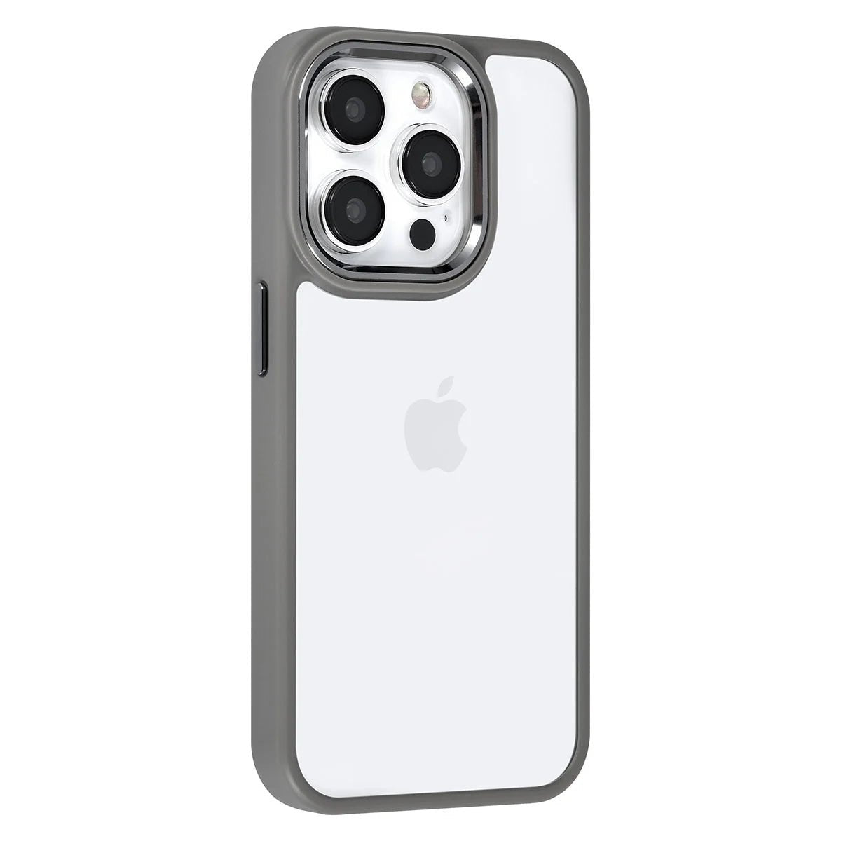 Tuniq iPhone 15 Pro - Σκληρή Θήκη με Πλαίσιο Σιλικόνης - Γκρι / Διάφανο