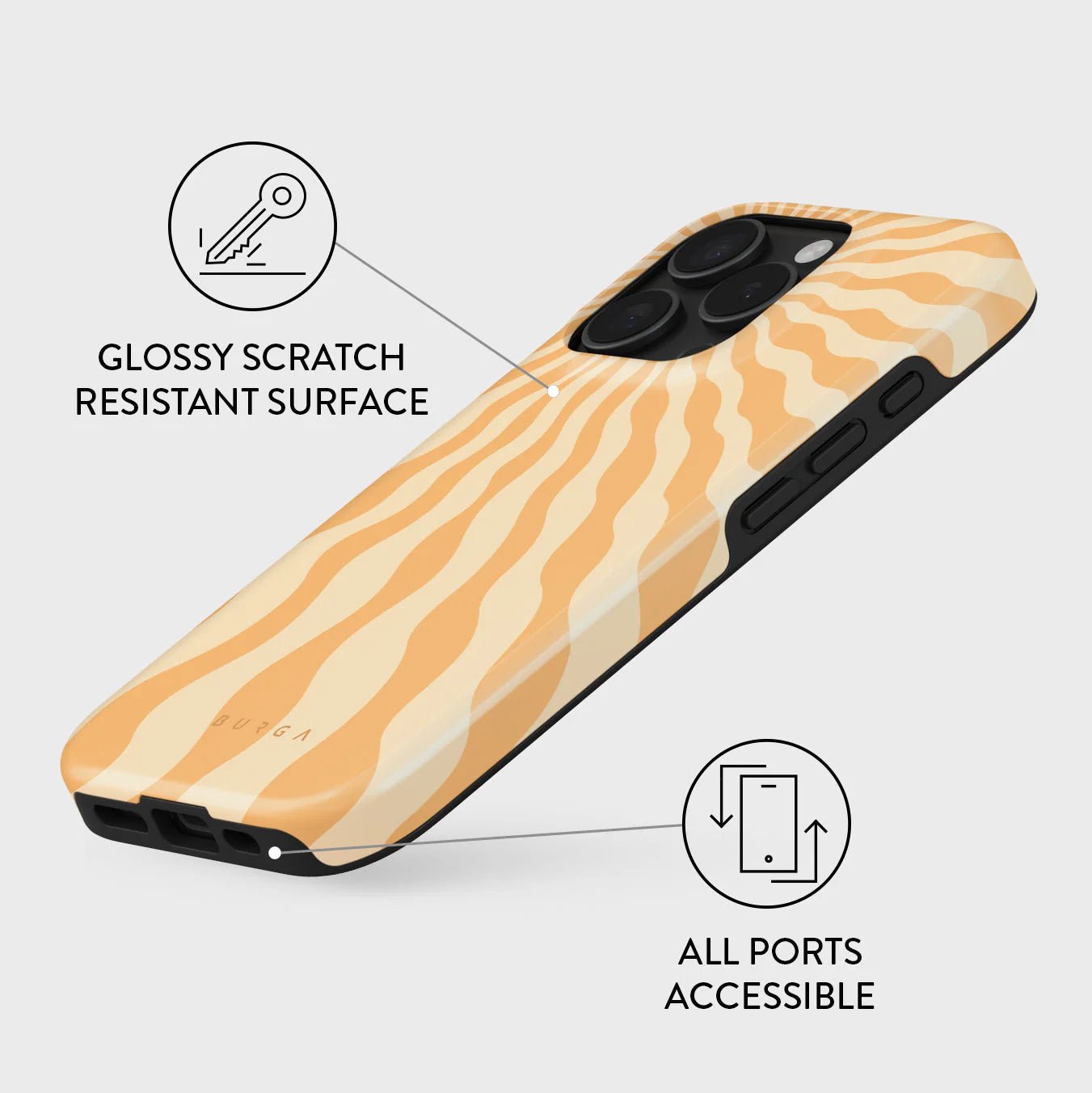 Burga iPhone 16 Pro Fashion Tough MagSafe Σκληρή Θήκη με MagSafe - Sunny Bunny