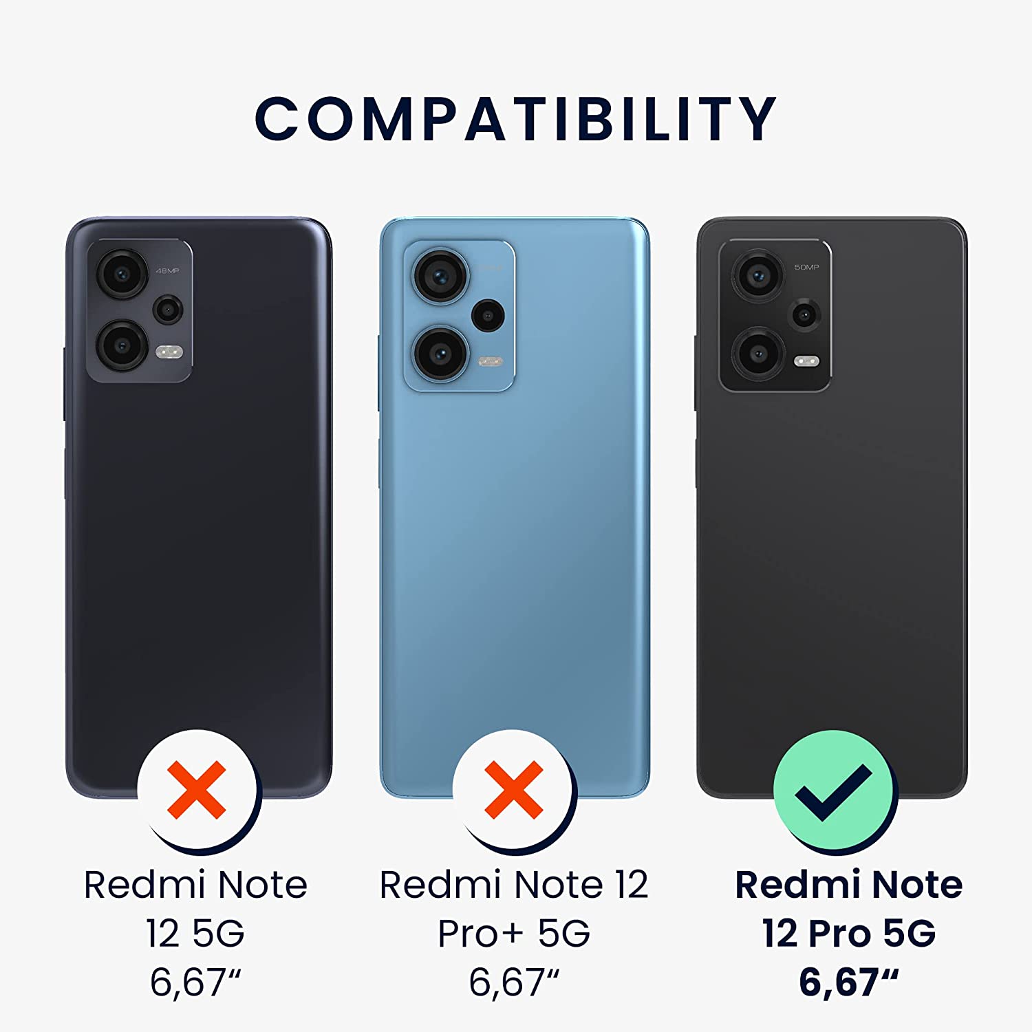 KW Xiaomi Redmi Note 12 Pro Θήκη Σιλικόνης Rubberized TPU - Black - 60733.01