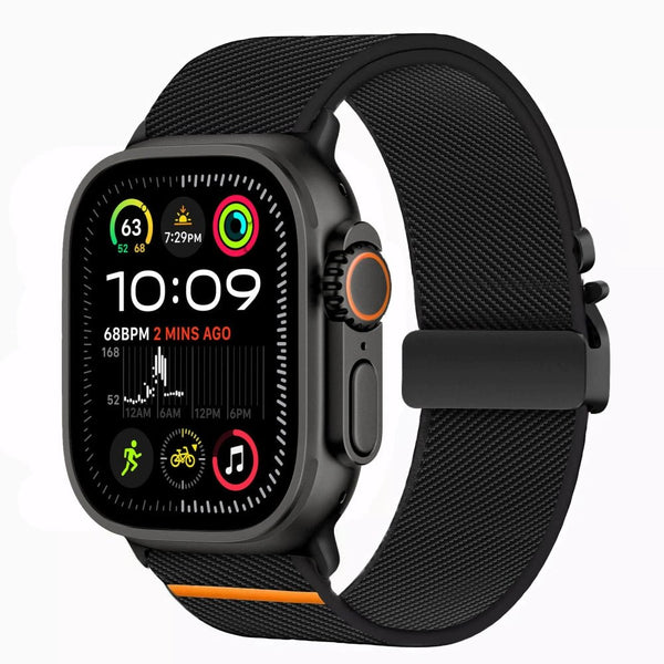 Tech - Protect Λουράκι Apple Watch 8/9/10/11 - SE (1/2/3) - Ultra (1/2/3) – 44/45/46/49mm Nylon Clasp - Black