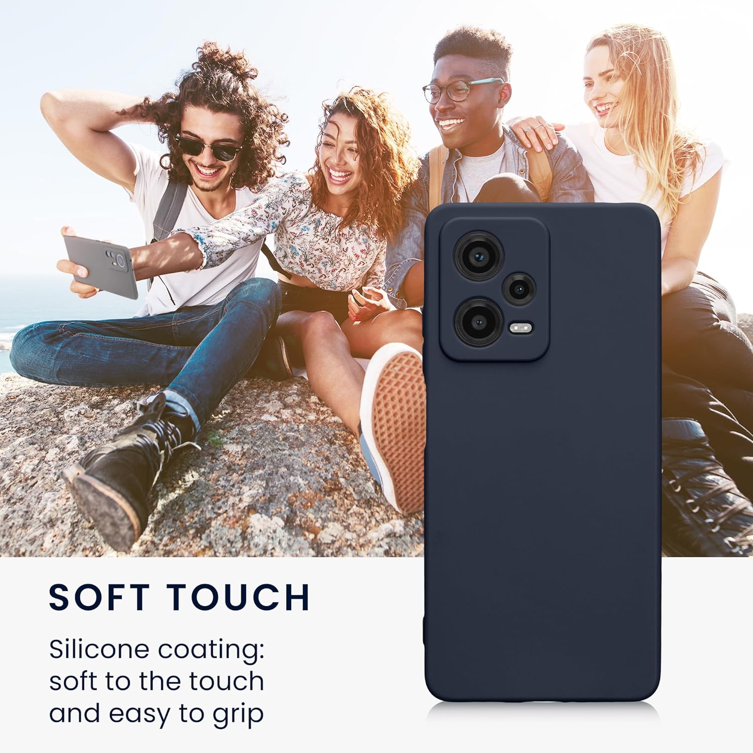 KW Xiaomi Redmi Note 12 Pro 5G Θήκη Σιλικόνης TPU - Deep Ocean