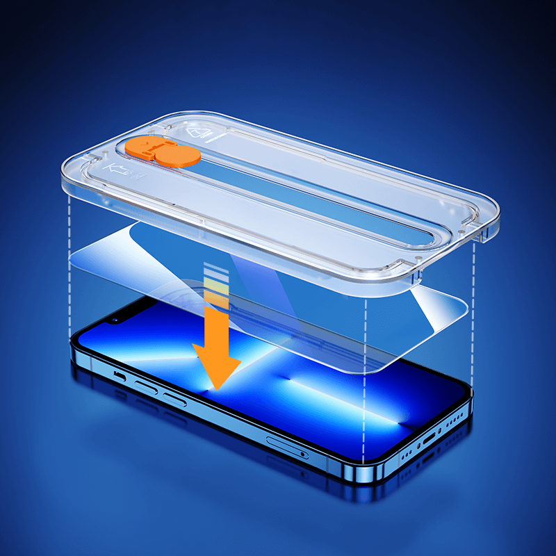 Joyroom iPhone 13 Pro Max 9H Tempered Glass Σετ με 2 Αντιχαρακτικά Γυαλιά Οθόνης με Κιτ Τοποθέτησης - Clear - JR - PF937