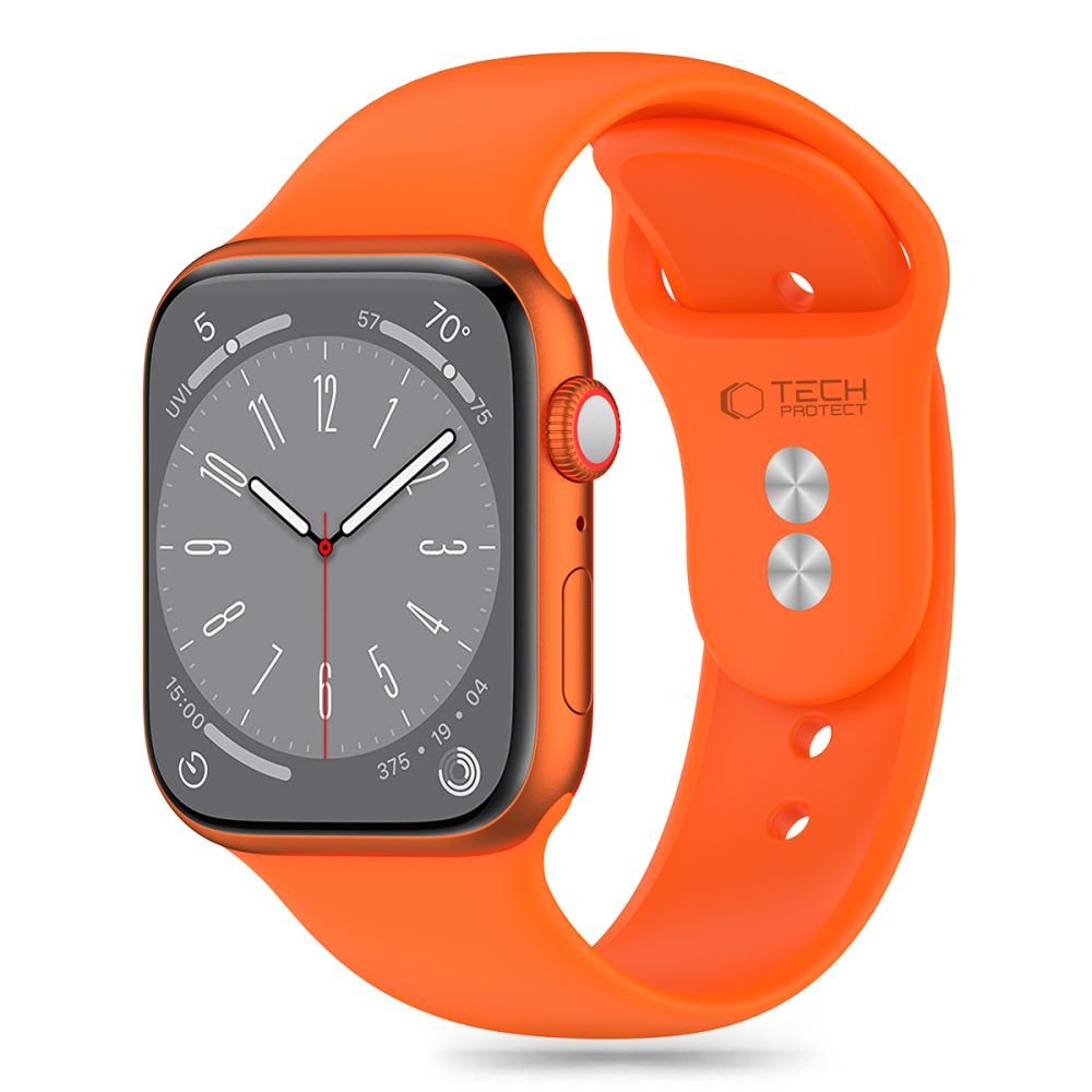 Tech - Protect Λουράκι Apple Watch 4/5/6/7/8/9/10/11 - SE (1/2/3) - ULTRA (1/2/3) - 44/45/46/49mm Silicone Σιλικόνης - Bright Orange