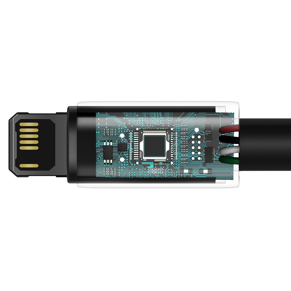 Baseus Tungsten Gold Cable Lightning 2.4A - Καλώδιο Δεδομένων και Φόρτισης Lightning 1M για iPhone - Black - CALWJ - 01