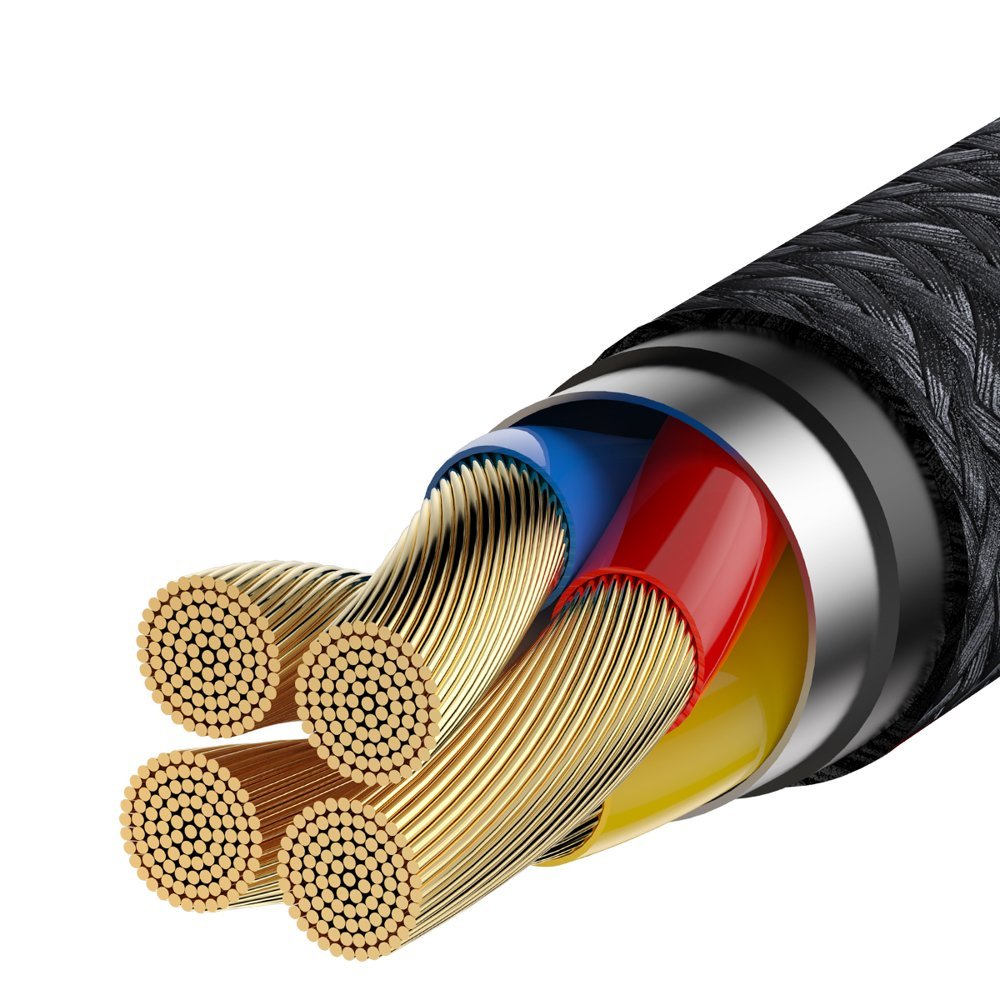 Baseus Cafule HW Cable Type - C 40W - Καλώδιο Γρήγορης Φόρτισης Type - C 1M - Black / Grey - CATKLF - PG1