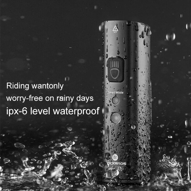Rockbros V9M - 1000 Μπροστινό Φως Ποδηλάτου 1000lm - Black