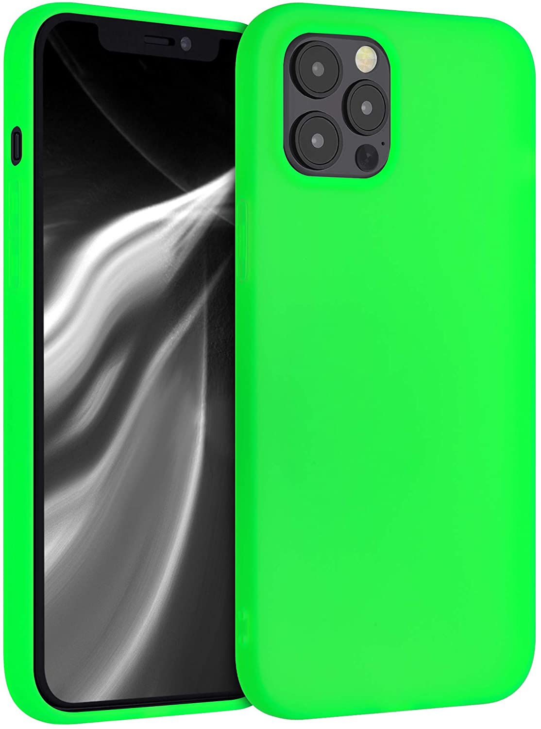 KW iPhone 12 Pro Max Θήκη Σιλικόνης TPU - Neon Green - 53941.44