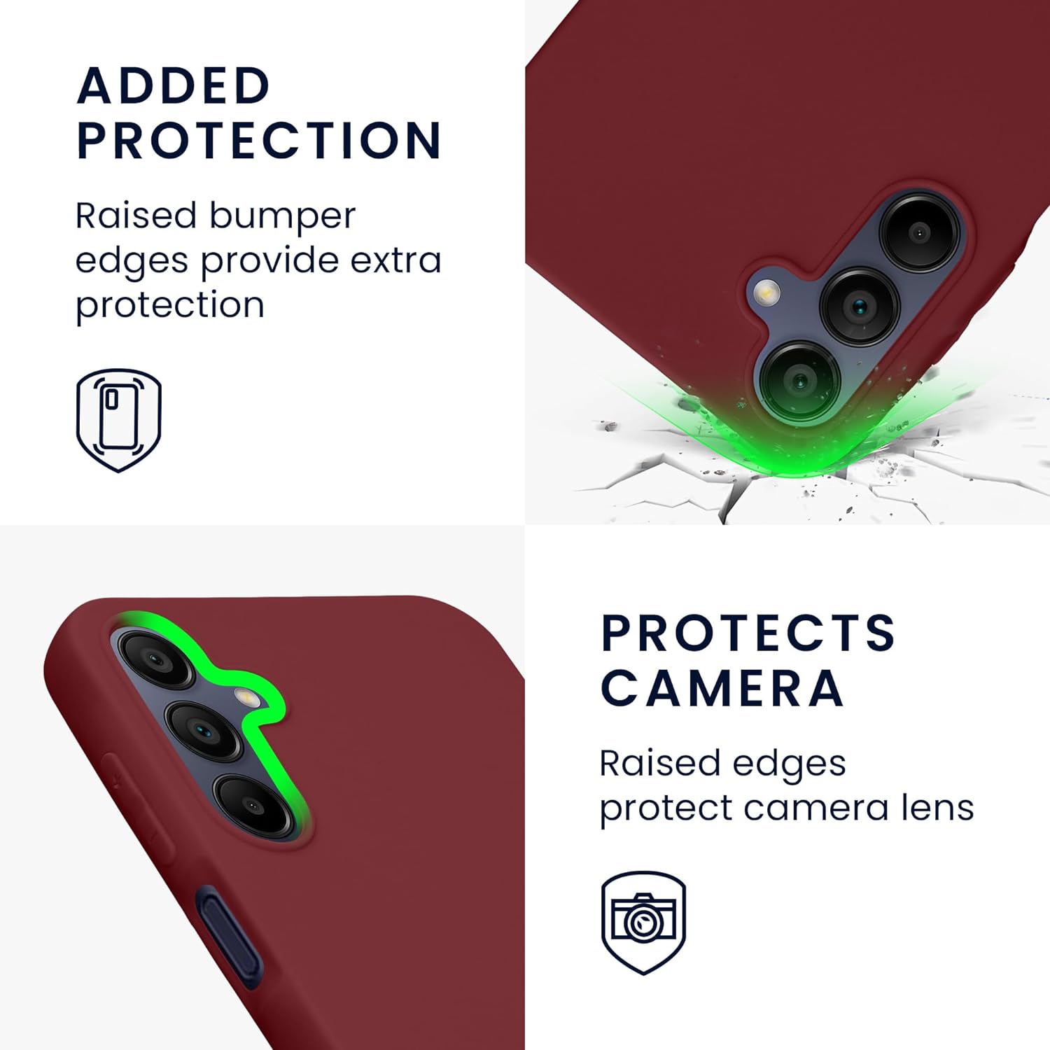 KW Samsung Galaxy A15 4G / A15 5G Θήκη Σιλικόνης TPU - Bordeaux Purple - KWM000021MH010C
