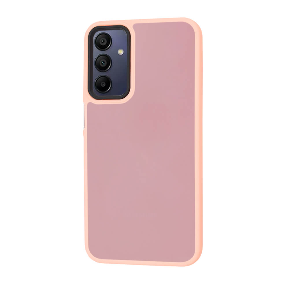 Techsuit Samsung Galaxy A15 4G / A15 5G - HaloFrost Series - Σκληρή Θήκη με Πλαίσιο Σιλικόνης - Pink