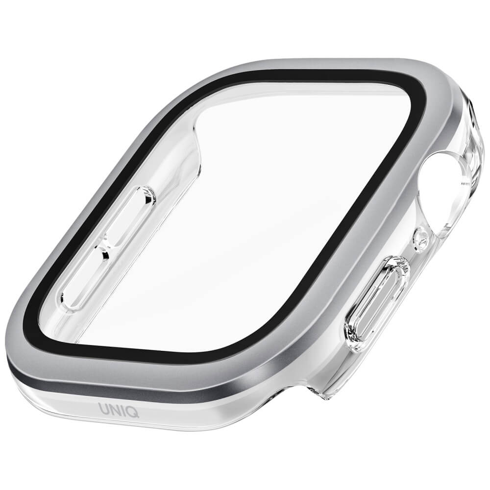 Uniq Θήκη Apple Watch 10/11 - 42mm Voute με Προστασία Οθόνης - Silver