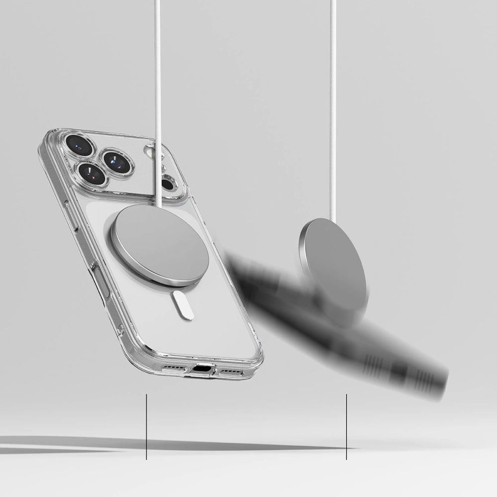 Ringke iPhone 17 Pro Max - Fusion Magnetic - Σκληρή Θήκη με Πλαίσιο Σιλικόνης και MagSafe - Διάφανη
