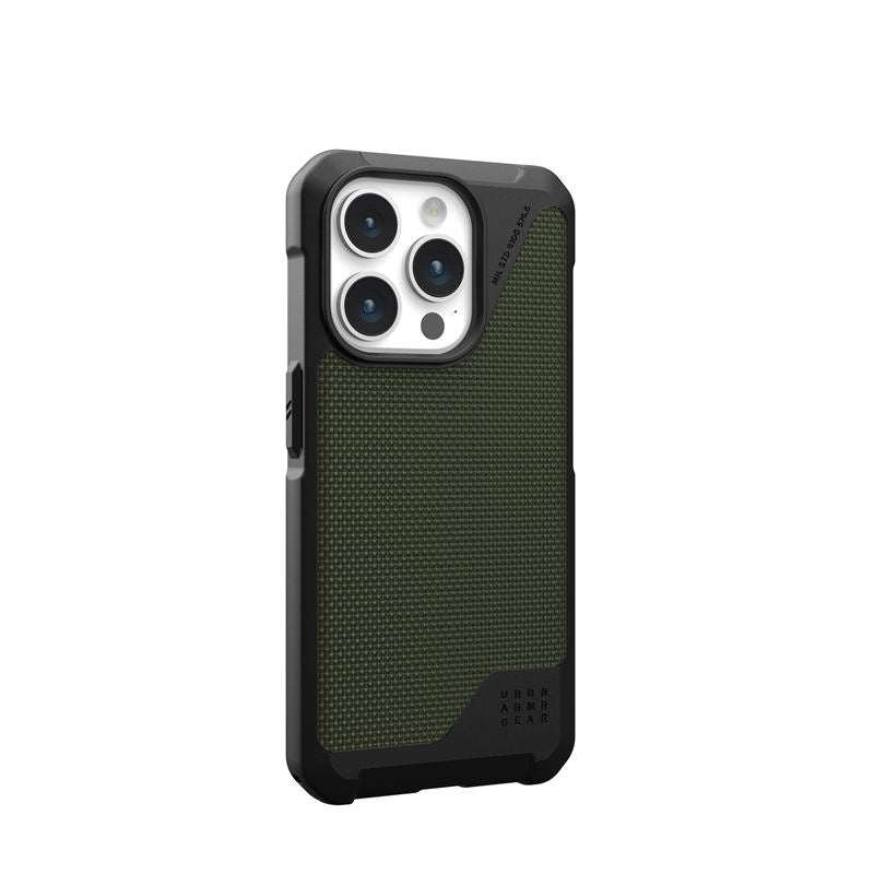 UAG iPhone 15 Pro Metropolis LT Series Σκληρή Θήκη με MagSafe - Kevlar Olive