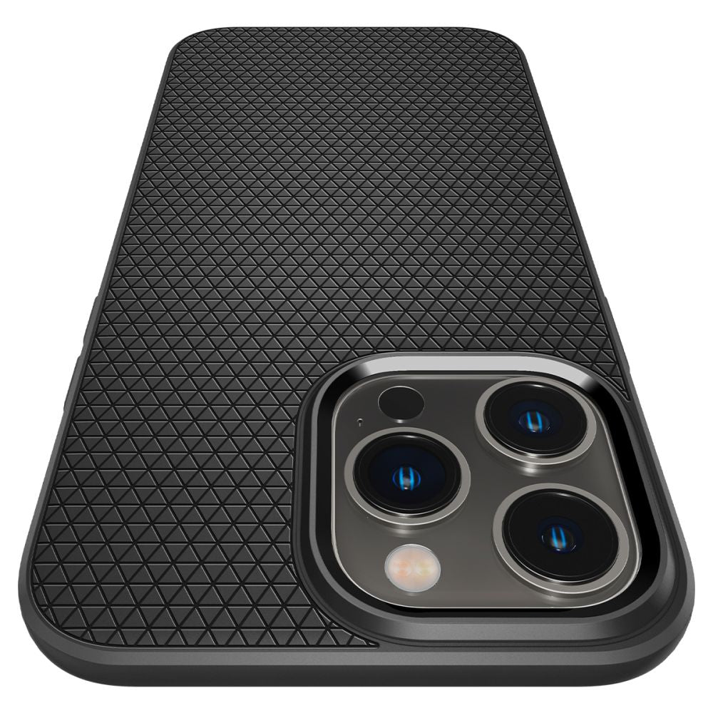 Spigen iPhone 14 Pro Max Liquid Air Θήκη Σιλικόνης - Matte Black