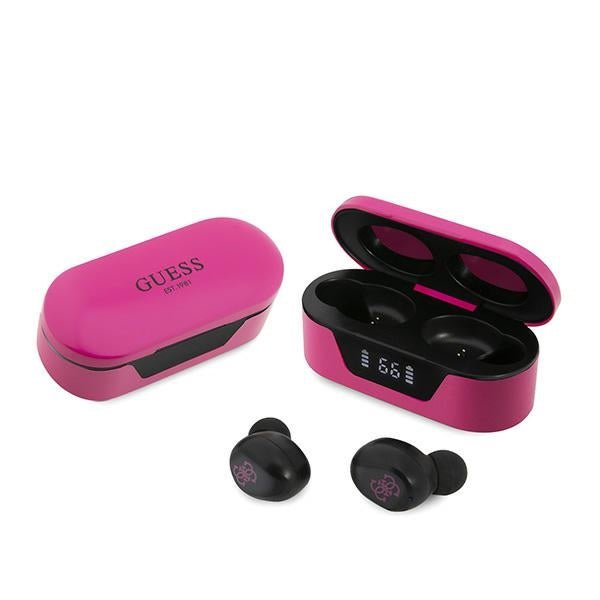 Guess TWS - Bluetooth 5.0 - Ασύρματα ακουστικά για Κλήσεις / Μουσική - Magenta