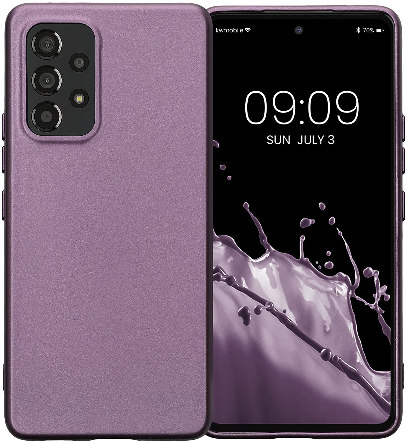 KW Samsung Galaxy A53 5G Θήκη Σιλικόνης TPU - Metallic Lavender - 58019.230