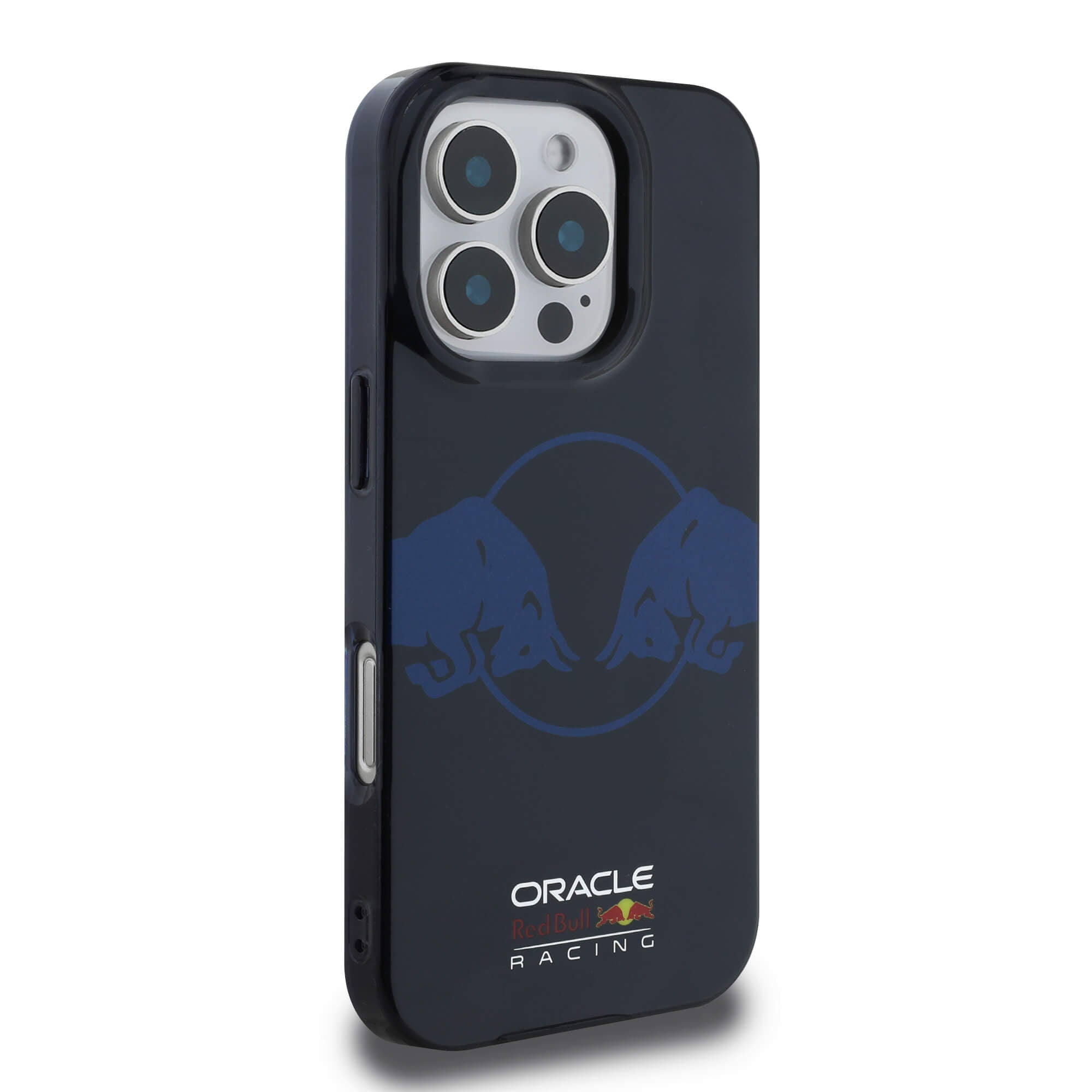 Red Bull iPhone 16 Pro - IML Two Bulls - MagSafe Σκληρή Θήκη με Πλαίσιο Σιλικόνης - Navy - RBHMP16L24HIDBV