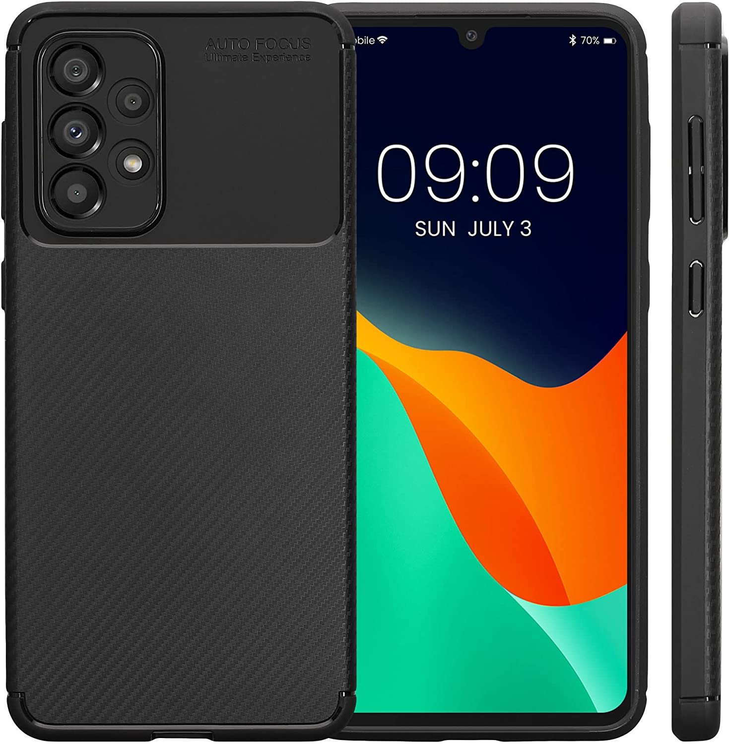 KW Samsung Galaxy A33 5G Θήκη Σιλικόνης - Carbon Black - 58244.02