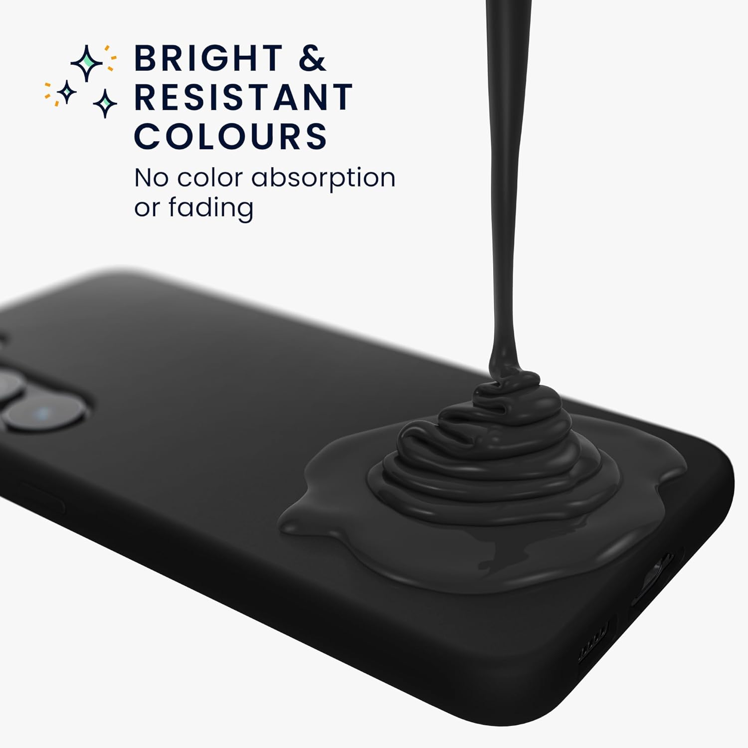 KW Samsung Galaxy S24 Θήκη Σιλικόνης Rubberized TPU - Black