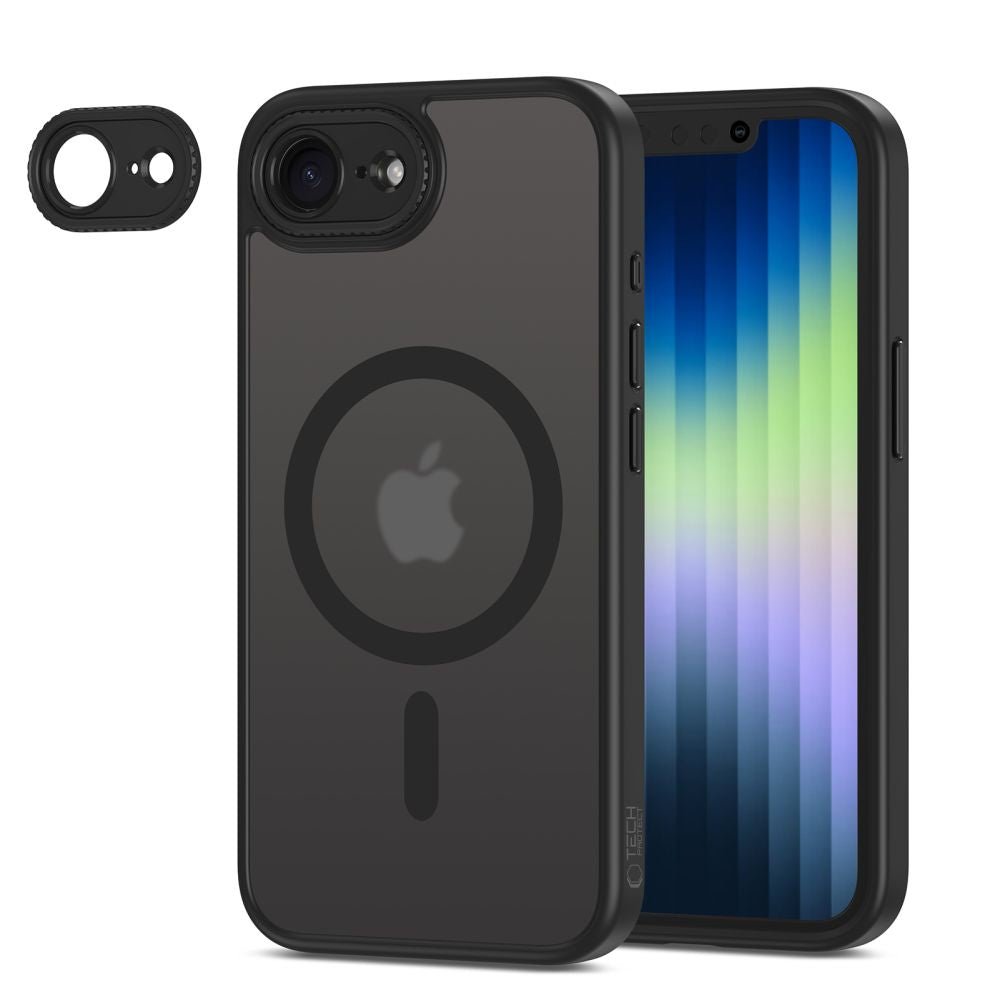 Tech - Protect iPhone 16e MagCam - MagSafe Σκληρή Θήκη με Πλαίσιο Σιλικόνης και Προστασία Κάμερας - Matte Black