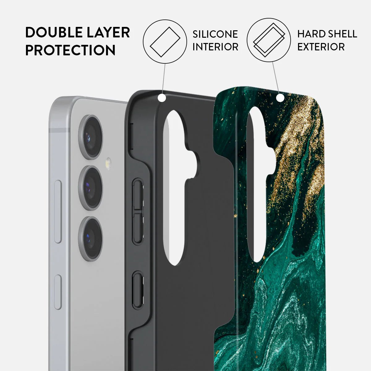 Burga Samsung Galaxy S24 Plus Fashion Tough Σκληρή Θήκη - Emerald Pool