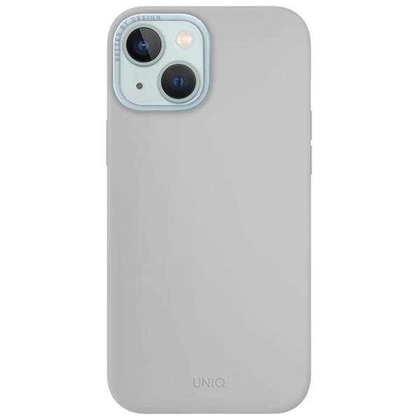 Uniq iPhone 15 Lino Hue Magclick Θήκη Σιλικόνης με MagSafe - Light Grey / Chalk Grey