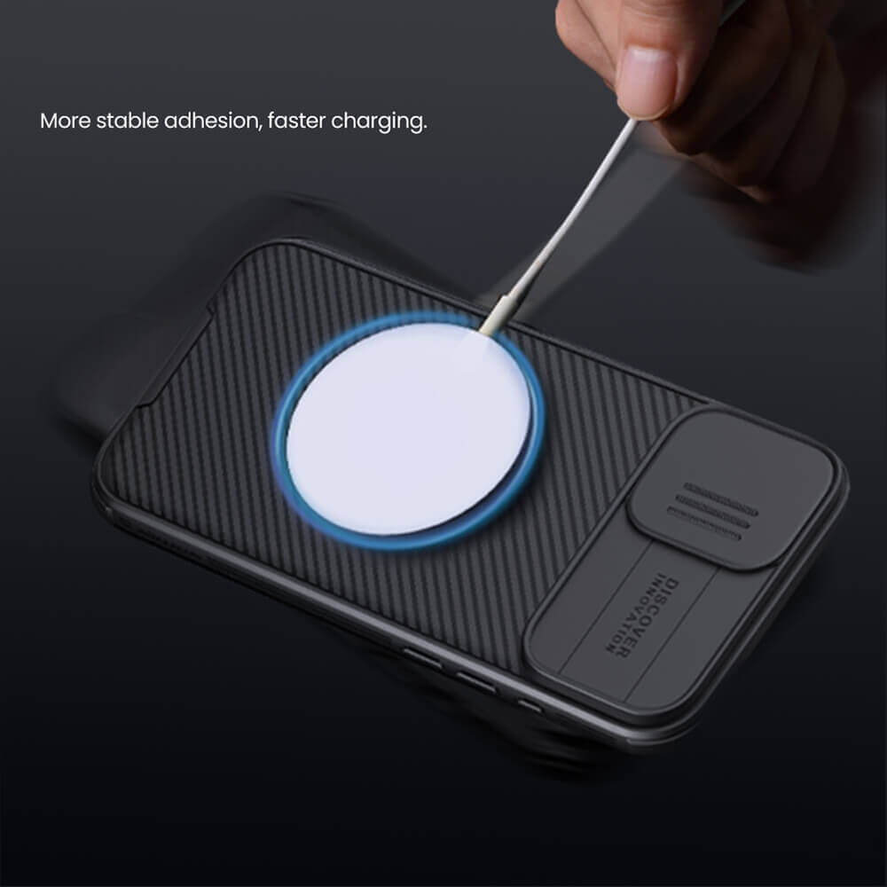 Nillkin iPhone 16 CamShield Pro Magnetic Σκληρή Θήκη με Κάλυμμα για την Κάμερα και MagSafe - Blue