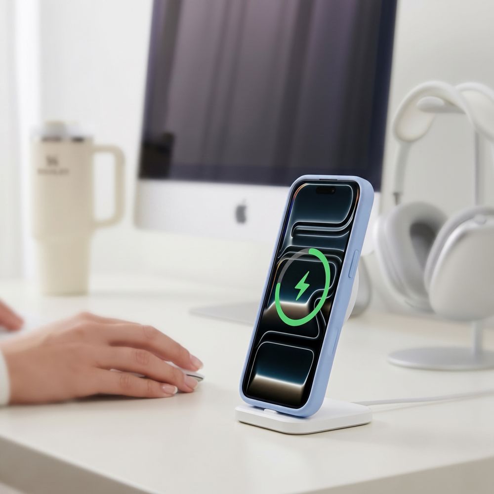 Tech-Protect iPhone 18 Pro / iPhone 17 Pro - Σκληρή Θήκη MagSafe με Πλαίσιο Σιλικόνης - MagMat MagSafe CC - Matte Light Blue