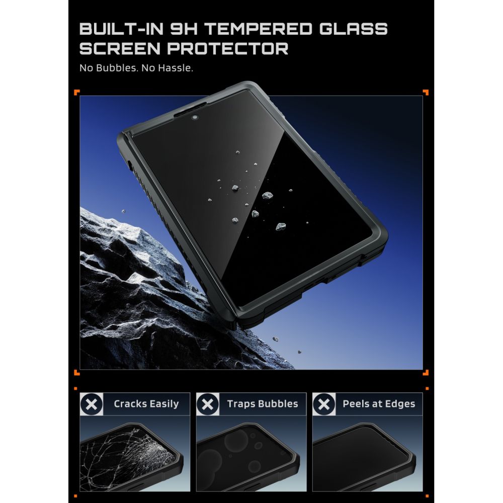 Supcase Samsung Galaxy Z Fold8 - Σκληρή Θήκη με Προστασία Οθόνης και MagSafe / Stand - UB Grip Mag - Black